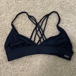 Roxy black bathing suit top